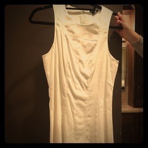 White theory summer fit and flare dress